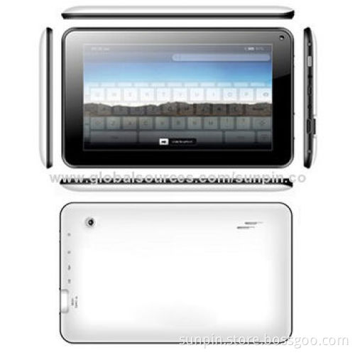 7-inch Dual-core Tablet PCs with 1024*600 Pixels Resolution HD Screen, 1GB DDR3 RAM, 16GB NAND Flash